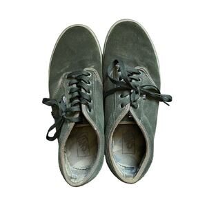 Vans Mens Green Suede Sneakers